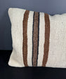 Turkish Hemp Pillow Cushion Natural Beige Brown Pillow Cushion Cover 16" x 24" #30217