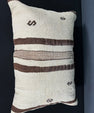 Turkish Hemp Pillow Cushion Natural Beige Brown Pillow Cushion Cover 16" x 24" #30166