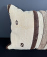 Turkish Hemp Pillow Cushion Natural Beige Brown Pillow Cushion Cover 16" x 24" #30166