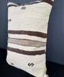 Turkish Hemp Pillow Cushion Natural Beige Brown Pillow Cushion Cover 16" x 24" #30166