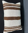 Turkish Hemp Pillow Cushion Natural Beige Brown Pillow Cushion Cover 16" x 24" #30218