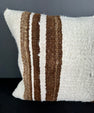 Turkish Hemp Pillow Cushion Natural Beige Brown Pillow Cushion Cover 16" x 24" #30218