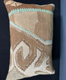 Turkish Hemp Pillow Cushion Natural Beige Black Pillow Cushion Cover 16" x 24" #30219