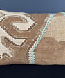 Turkish Hemp Pillow Cushion Natural Beige Black Pillow Cushion Cover 16" x 24" #30219