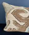 Turkish Hemp Pillow Cushion Natural Beige Black Pillow Cushion Cover 16" x 24" #30219