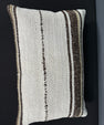 Turkish Hemp Pillow Cushion Natural Beige Brown Pillow Cushion Cover 16" x 24" #30220