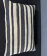 Turkish Hemp Pillow Cushion Natural Beige Black Pillow Cushion Cover 16" x 24" #30125