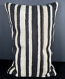Turkish Hemp Pillow Cushion Natural Beige Black Pillow Cushion Cover 16" x 24" #30125