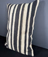 Turkish Hemp Pillow Cushion Natural Beige Black Pillow Cushion Cover 16" x 24" #30125