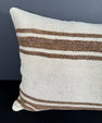 Turkish Hemp Pillow Cushion Natural Beige Brown Pillow Cushion Cover 16" x 24" #30131