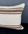 Turkish Hemp Pillow Cushion Natural Beige Brown Pillow Cushion Cover 16" x 24" #30131