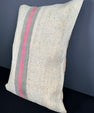Turkish Hemp Pillow Cushion Natural Beige Pink Pillow Cushion Cover 16" x 24" #30144