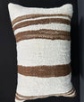 Turkish Hemp Pillow Cushion Natural Beige Brown Pillow Cushion Cover 16" x 24" #30146