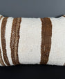 Turkish Hemp Pillow Cushion Natural Beige Brown Pillow Cushion Cover 16" x 24" #30146