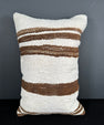 Turkish Hemp Pillow Cushion Natural Beige Brown Pillow Cushion Cover 16" x 24" #30146