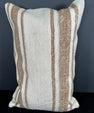 Turkish Hemp Pillow Cushion Natural Beige Brown Pillow Cushion Cover 16" x 24" #30008