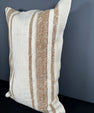 Turkish Hemp Pillow Cushion Natural Beige Brown Pillow Cushion Cover 16" x 24" #30008