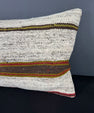Turkish Hemp Pillow Cushion Natural Beige Brown Pillow Cushion Cover 16" x 24" #30145