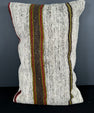 Turkish Hemp Pillow Cushion Natural Beige Brown Pillow Cushion Cover 16" x 24" #30145