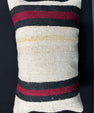 Turkish Hemp Pillow Cushion Natural Beige Red Pillow Cushion Cover 16" x 24" #30034