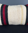 Turkish Hemp Pillow Cushion Natural Beige Red Pillow Cushion Cover 16" x 24" #30034