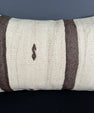 Turkish Hemp Pillow Cushion Natural Beige Brown Pillow Cushion Cover 16" x 24" #30009