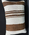 Turkish Hemp Pillow Cushion Natural Beige Brown Pillow Cushion Cover 16" x 24" #30035