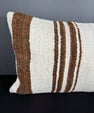 Turkish Hemp Pillow Cushion Natural Beige Brown Pillow Cushion Cover 16" x 24" #30035