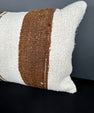 Turkish Hemp Pillow Cushion Natural Beige Brown Pillow Cushion Cover 16" x 24" #30035