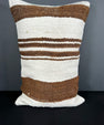 Turkish Hemp Pillow Cushion Natural Beige Brown Pillow Cushion Cover 16" x 24" #30035