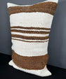 Turkish Hemp Pillow Cushion Natural Beige Brown Pillow Cushion Cover 16" x 24" #30035