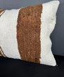 Turkish Hemp Pillow Cushion Natural Beige Brown Pillow Cushion Cover 16" x 24" #30120