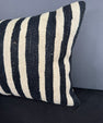 Turkish Hemp Pillow Cushion Natural Beige Black Pillow Cushion Cover 16" x 24" #30121