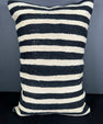 Turkish Hemp Pillow Cushion Natural Beige Black Pillow Cushion Cover 16" x 24" #30121