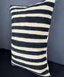 Turkish Hemp Pillow Cushion Natural Beige Black Pillow Cushion Cover 16" x 24" #30121