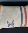 Turkish Hemp Pillow Cushion Natural Beige Orange Pillow Cushion Cover 16" x 24" #30122