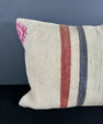 Turkish Hemp Pillow Cushion Natural Beige Orange Pillow Cushion Cover 16" x 24" #30122