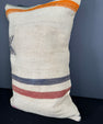 Turkish Hemp Pillow Cushion Natural Beige Orange Pillow Cushion Cover 16" x 24" #30122