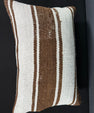 Turkish Hemp Pillow Cushion Natural Beige Brown Pillow Cushion Cover 16" x 24" #30123