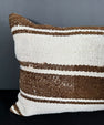 Turkish Hemp Pillow Cushion Natural Beige Brown Pillow Cushion Cover 16" x 24" #30123