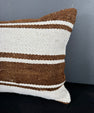 Turkish Hemp Pillow Cushion Natural Beige Brown Pillow Cushion Cover 16" x 24" #30123
