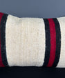 Turkish Hemp Pillow Cushion Natural Beige Red Pillow Cushion Cover 16" x 24" #30124
