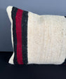 Turkish Hemp Pillow Cushion Natural Beige Red Pillow Cushion Cover 16" x 24" #30124