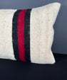 Turkish Hemp Pillow Cushion Natural Beige Red Pillow Cushion Cover 16" x 24" #30124