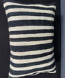 Turkish Hemp Pillow Cushion Natural Beige Black Pillow Cushion Cover 16" x 24" #30108