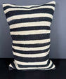 Turkish Hemp Pillow Cushion Natural Beige Black Pillow Cushion Cover 16" x 24" #30108