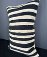 Turkish Hemp Pillow Cushion Natural Beige Black Pillow Cushion Cover 16" x 24" #30108