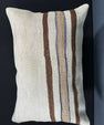 Turkish Hemp Pillow Cushion Natural Beige Brown Pillow Cushion Cover 16" x 24" #30109