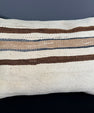 Turkish Hemp Pillow Cushion Natural Beige Brown Pillow Cushion Cover 16" x 24" #30109
