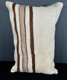 Turkish Hemp Pillow Cushion Natural Beige Brown Pillow Cushion Cover 16" x 24" #30109